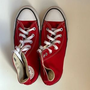 2016 Unisex Red Converse Chuck Taylor High Tops M Size 5.5 W Size 7.5
